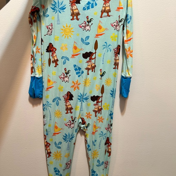 Little Sleepies Moana Zippy One-Piece Pajama - Picture 3 of 4